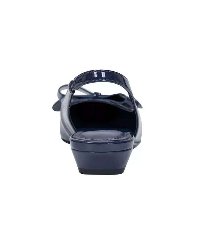 Женские туфли Kerrey с открытой пяткой и острым носком на плоской подошве Marc Fisher, синий — фото 3
