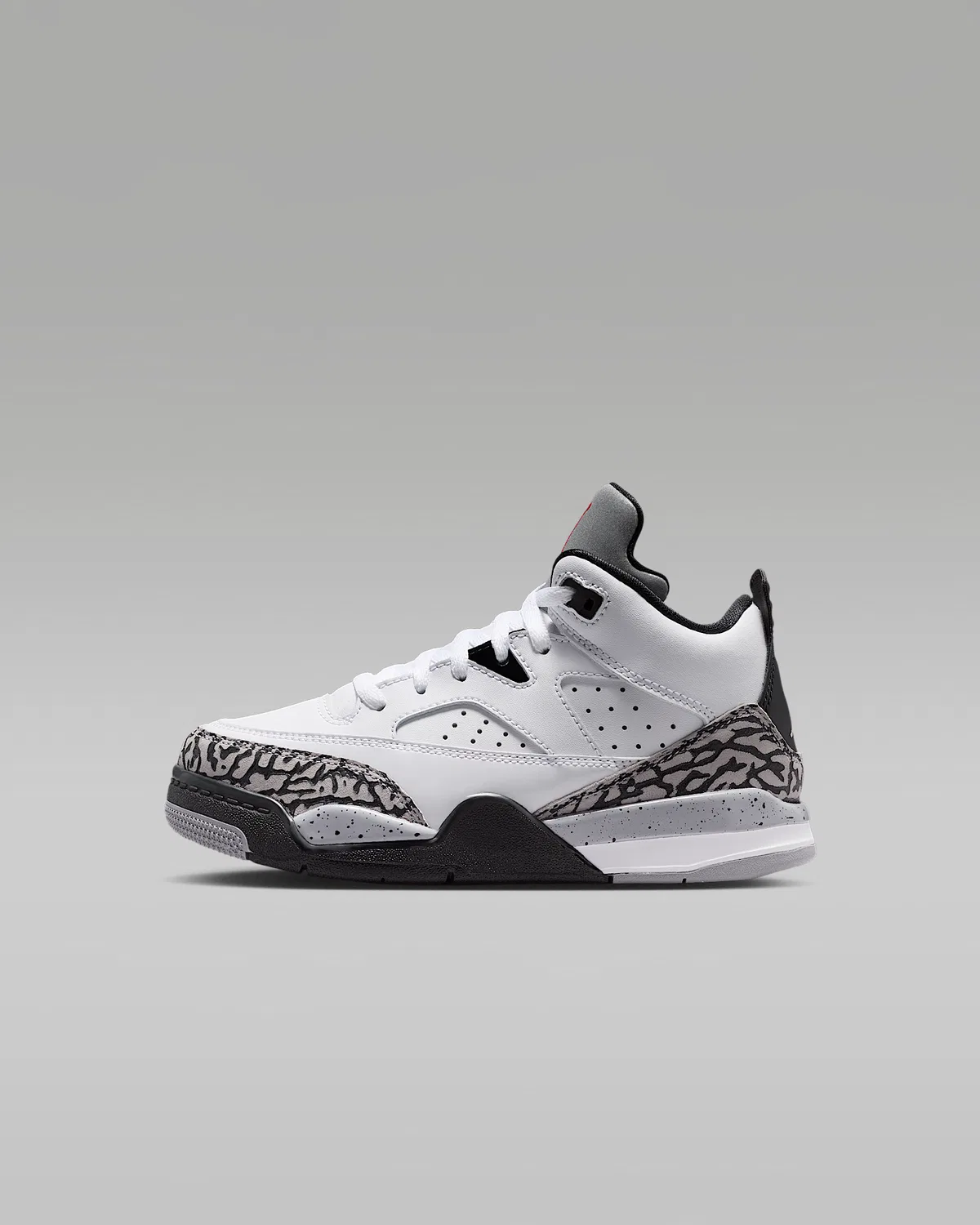 Кроссовки Jordan Son of Mars Low для малышей, White/Black/Cement Grey/Gym Red