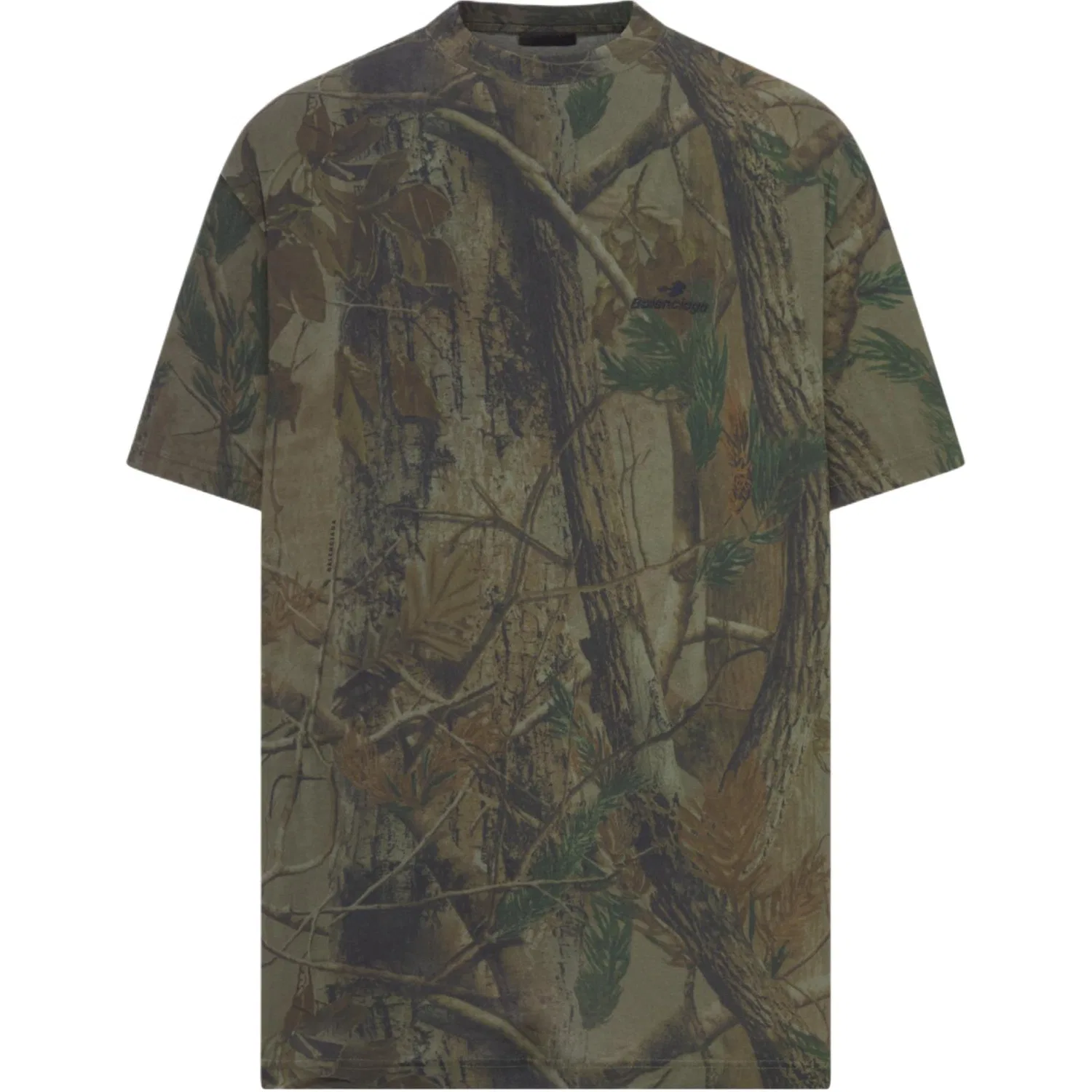 Футболка с графическим принтом Balenciaga Forest Green