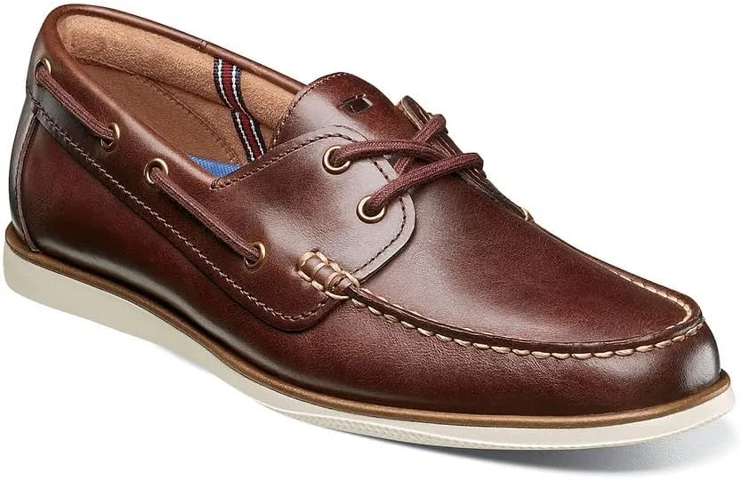 Мужские мокасины Florsheim Atlantic с мясной отделкой, шоколадный