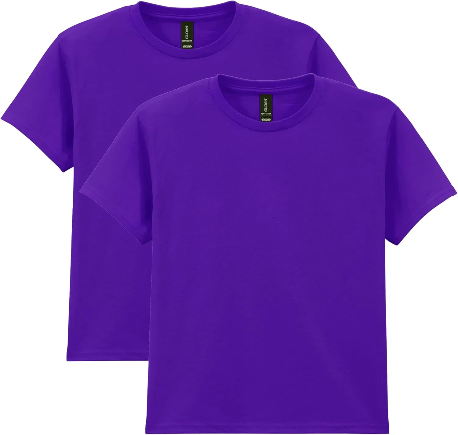 Футболка хлопковая Gildan, набор 2 шт., Purple