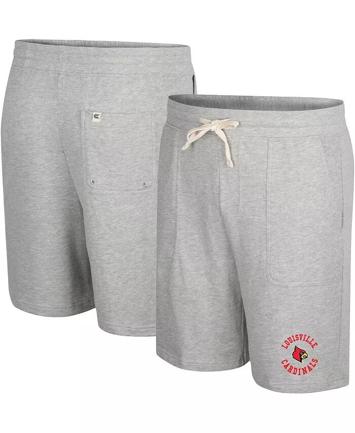 

Мужские шорты Heather Grey Louisville Cardinals Love To Hear This Terry Colosseum