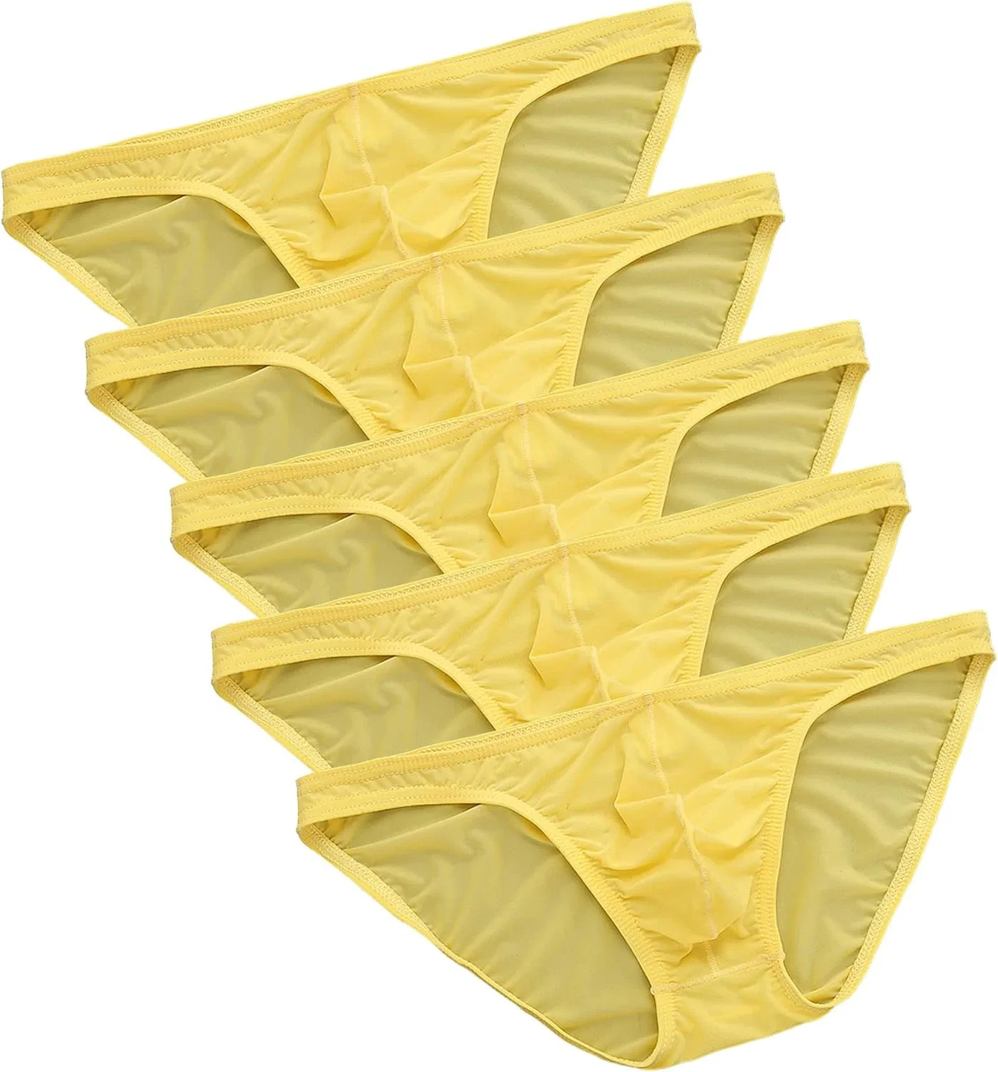 Трусы бикини Ice Silk, Желтый-5шт