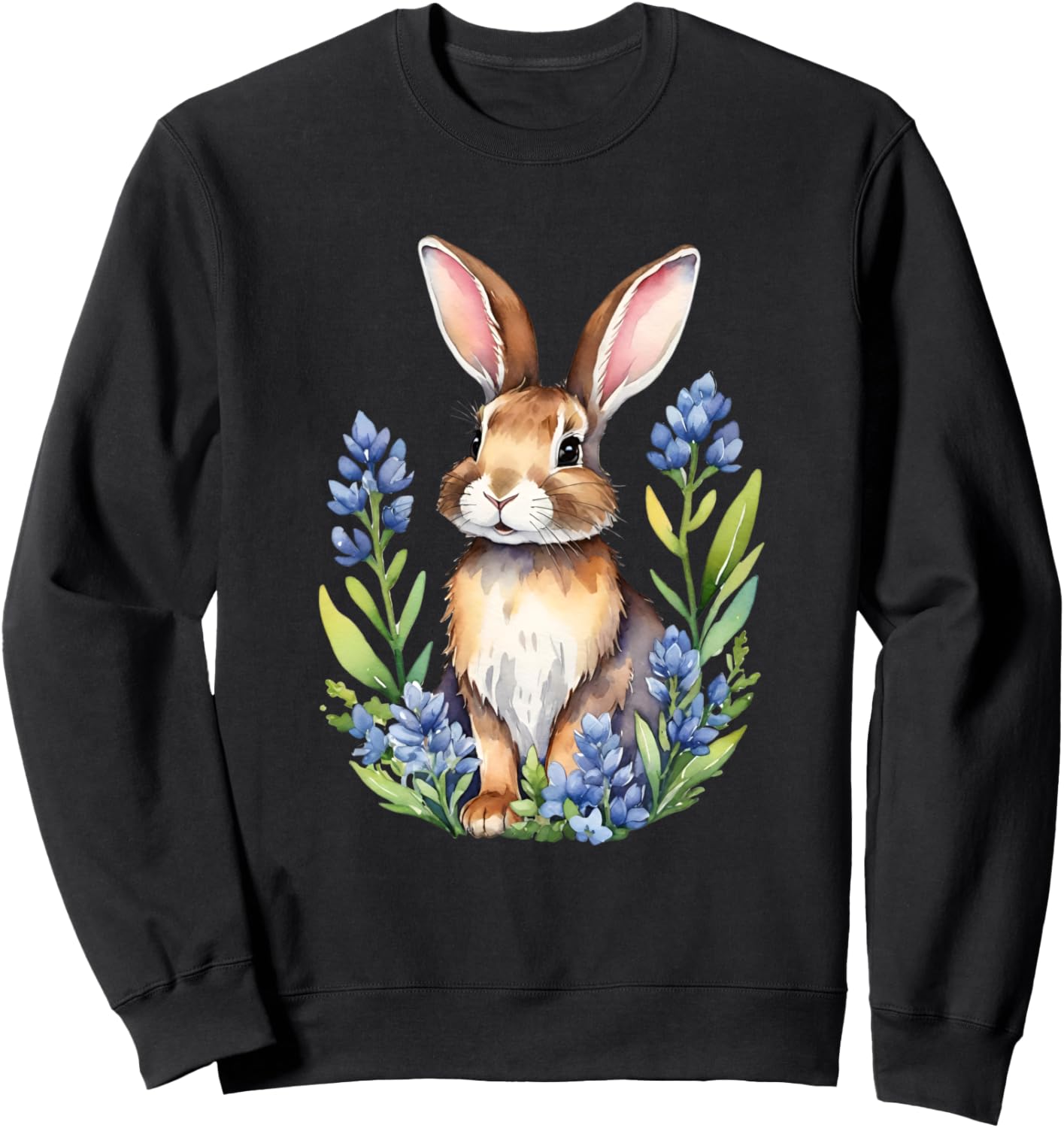 

Толстовка с изображением кролика и люпина из Техаса Cat Snugg, черный
