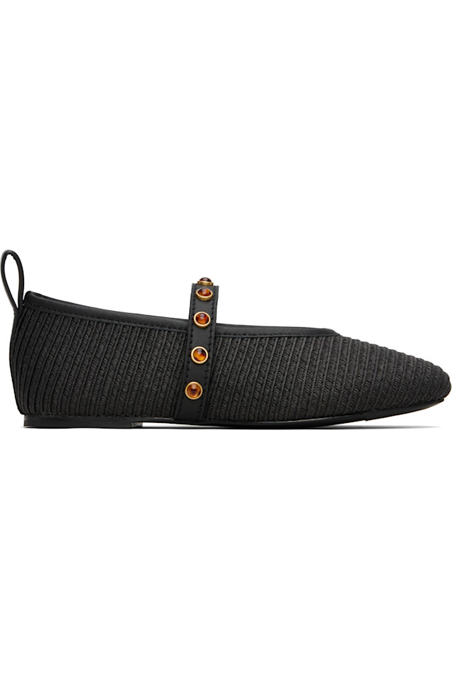 Балетки Spire straw mary jane Rag & Bone, черный