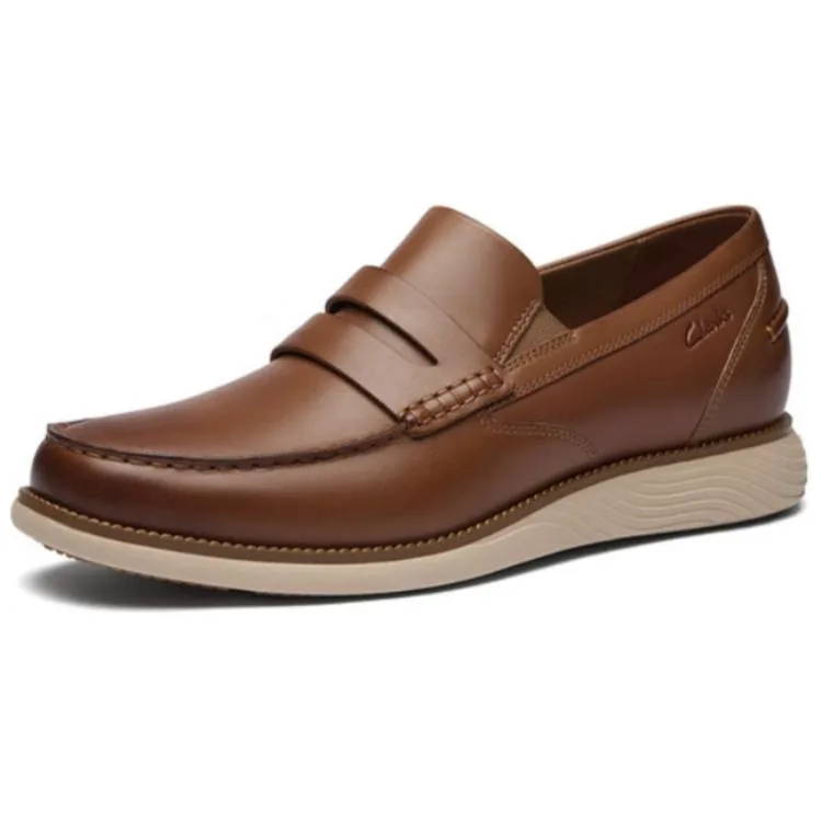 Lite Leap Collection Cow Leather Loafers 2.5cm Men's Tan Clarks, tan — фото 3