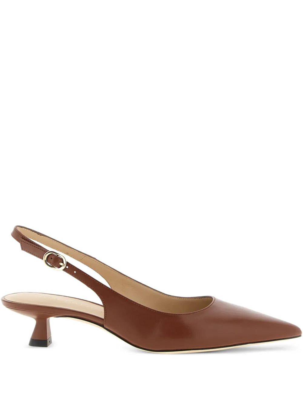 Туфли Sculpt 35 с ремешком на пятке Stuart Weitzman, коричневый