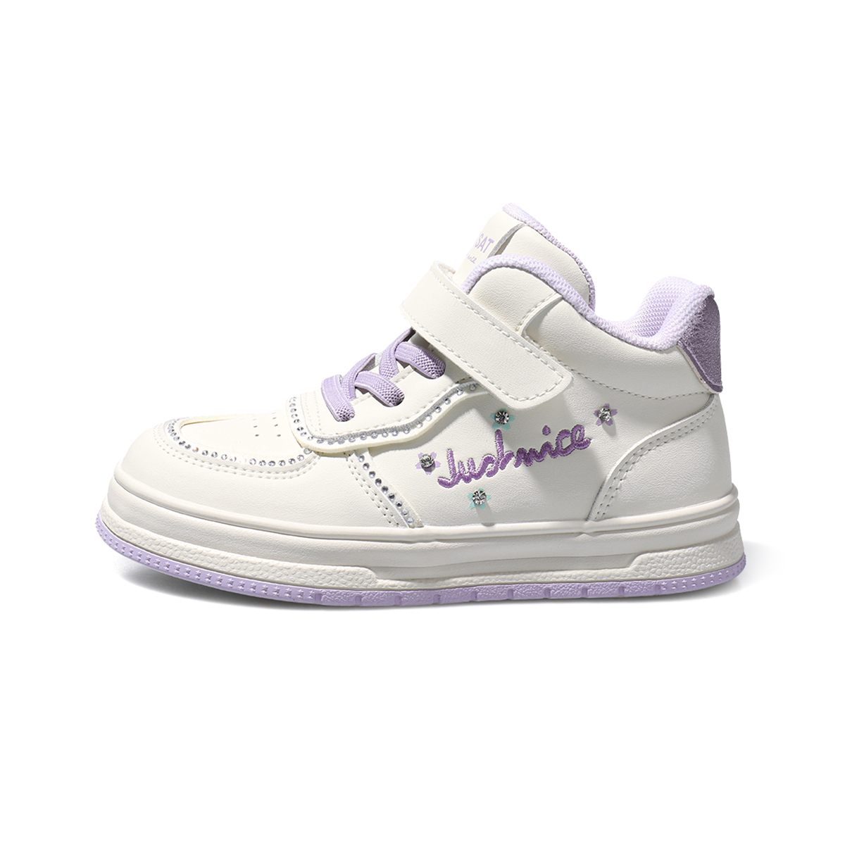 

Детские кроссовки Mid top Kids Lifestyle Shoes ST&SAT KIDS, бежевый/фиолетовый