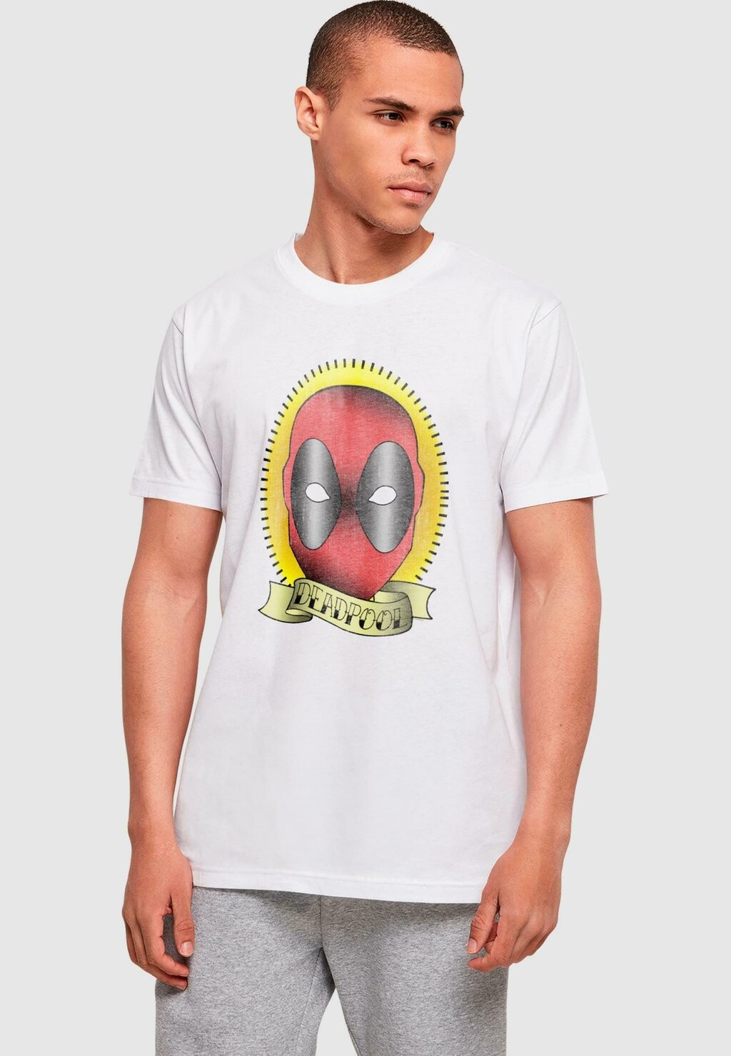 

Футболка с принтом DEADPOOL TATTOO ABSOLUTE CULT, белый