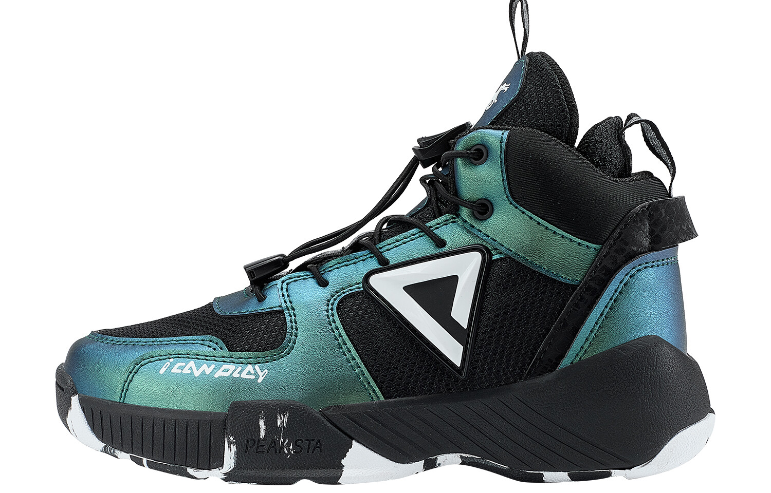 

Детские баскетбольные кроссовки GS High-top Green Peak, черный