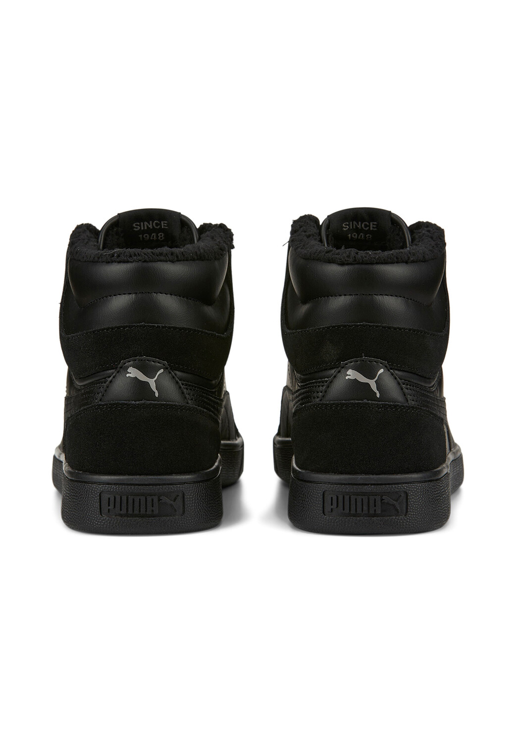 Низкие кроссовки Puma Low Shuffle Mid Fur, черный — фото 4