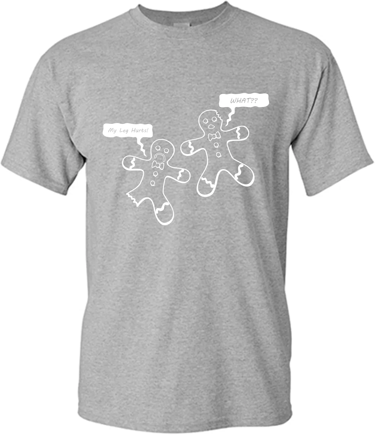 

Футболка с юмором My Leg Hurts Gingerbread Man Feelin Good Tees