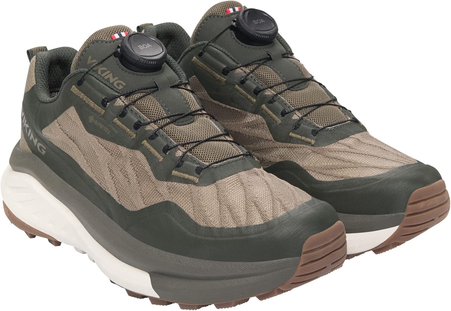 Кроссовки для походов Viking Anaconda Hike Low GTX Boa W унисекс, зеленый — фото 4