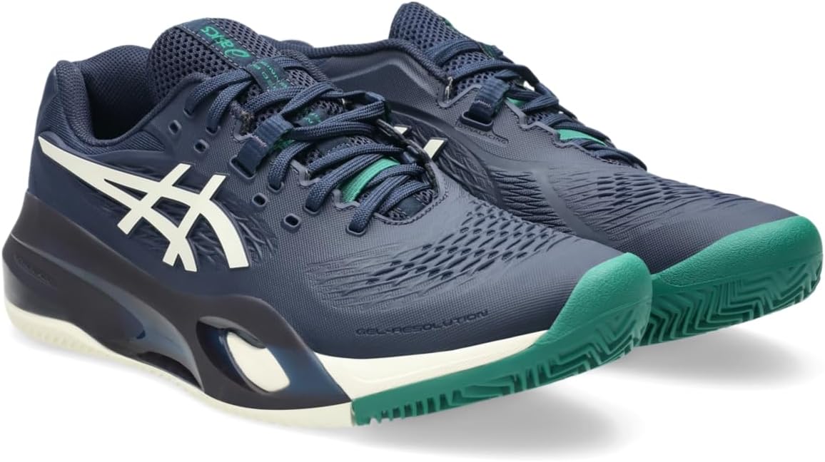 Мужские теннисные кроссовки ASICS Gel-Resolution X для игры на глине, Midnight/Cream — фото 2
