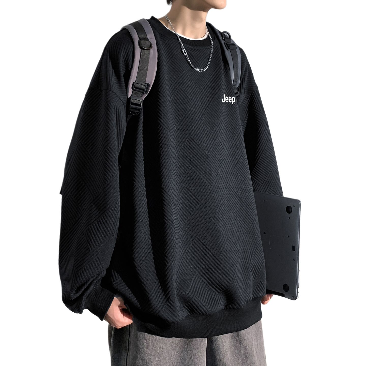 

Свитшот Leisure Collection Unisex Jeep, черный