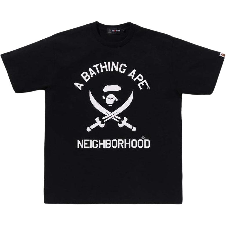 

Футболка Unisex NEIGHBORHOOD Co brand SS25 A BATHING APE, черный