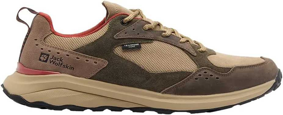 Мужские кроссовки Jack Wolfskin Camp Fever Texapore Low M, цвет Anise