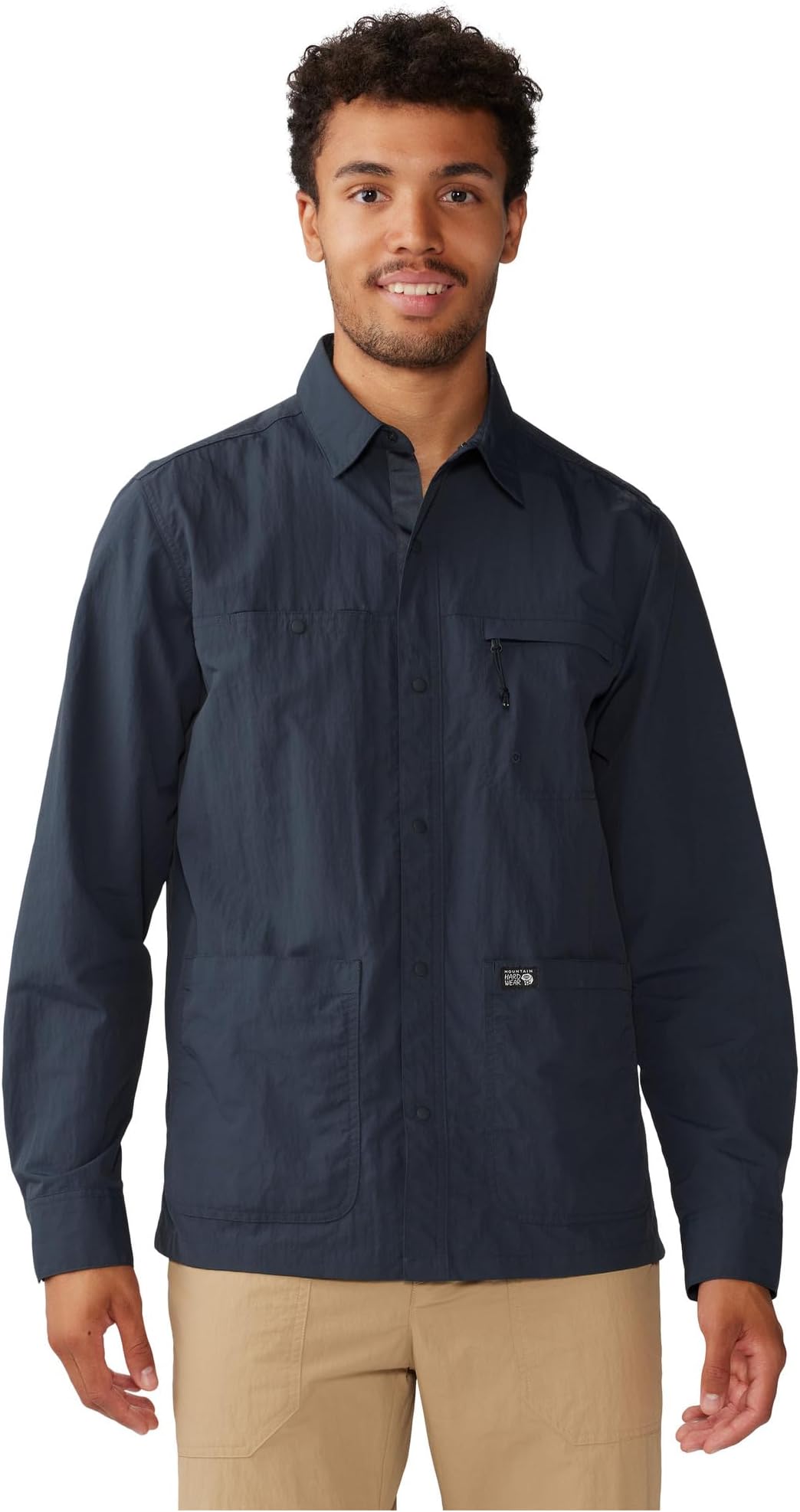 

Рубашка Mountain Hardwear Stryder Long Sleeve Shirt, цвет Dark Storm