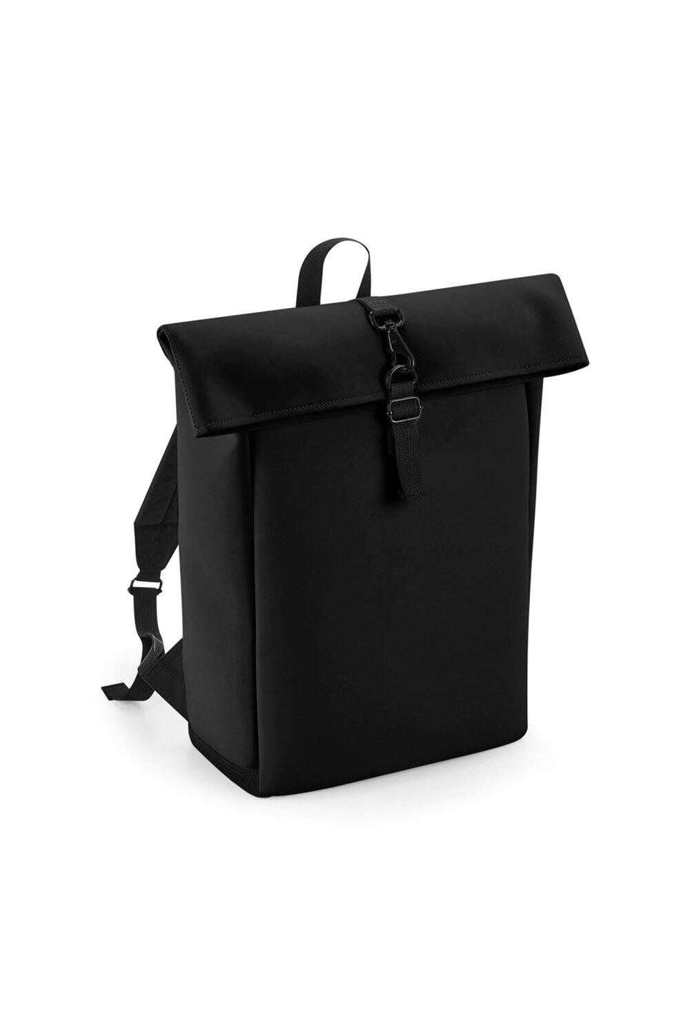 

Рюкзак из искусственной кожи с рулонным верхом Bagbase, черный