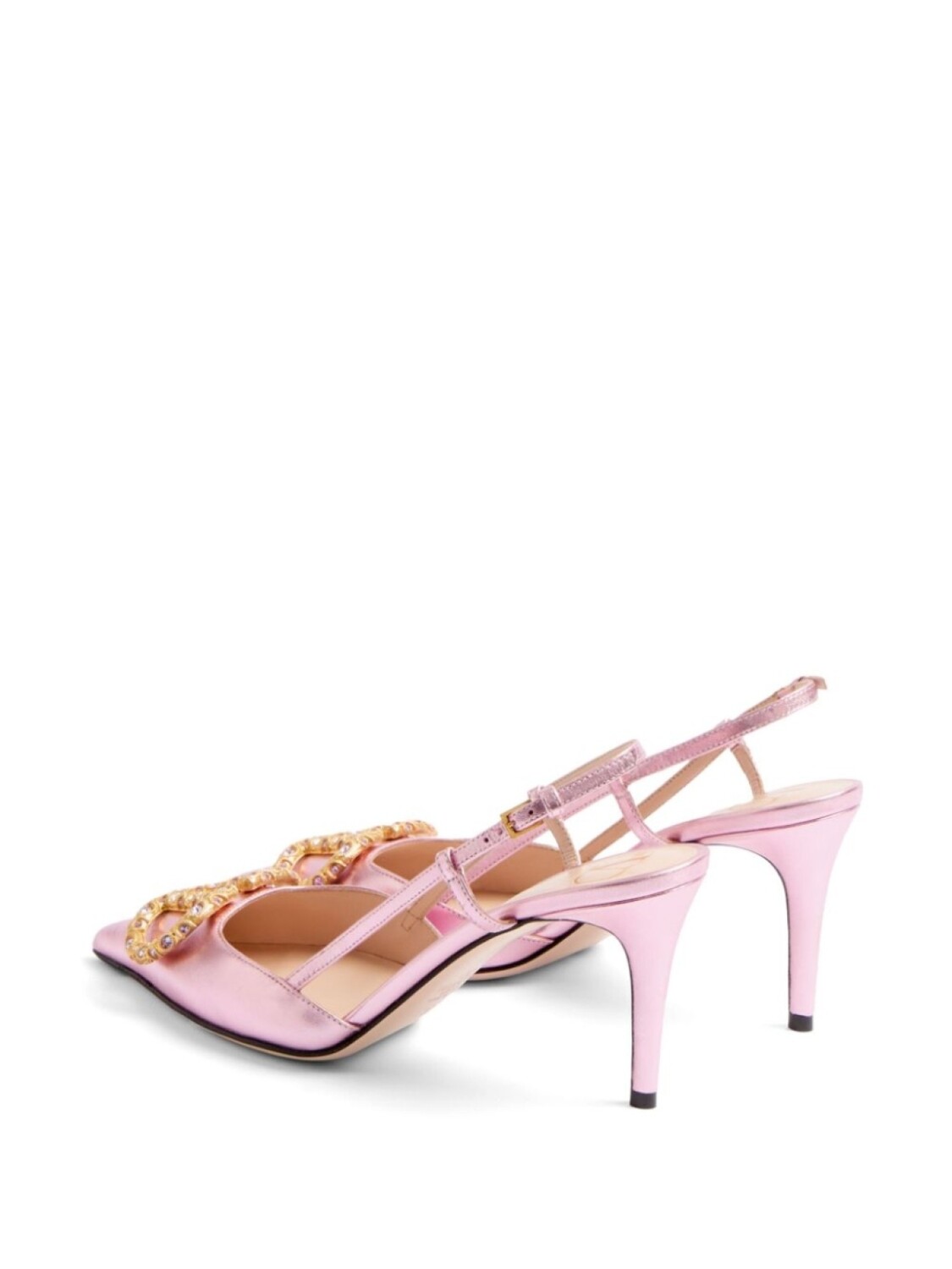 Туфли с логотипом VLogo Signature Valentino Garavani, розовый — фото 3