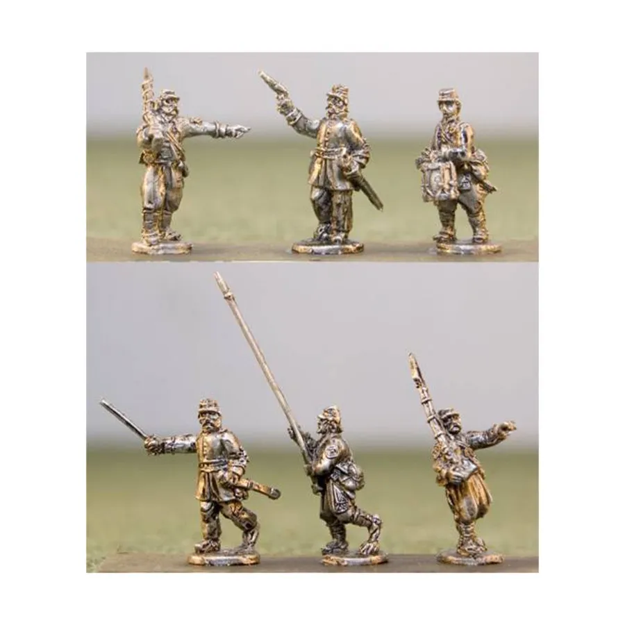 

Командование зуавов в Кепи, Blue and the Gray Miniatures - Confederate (15mm)