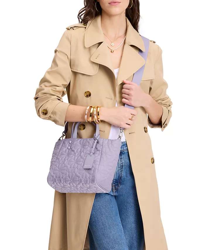 

Тилли Смолл стеганая сумка-тоут kate spade new york, белый