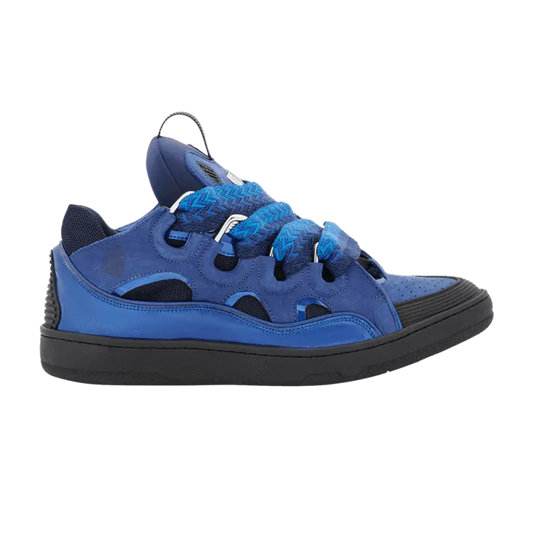 

Кроссовки Lanvin Curb Sneakers Metallic - Majorelle Blue, синий