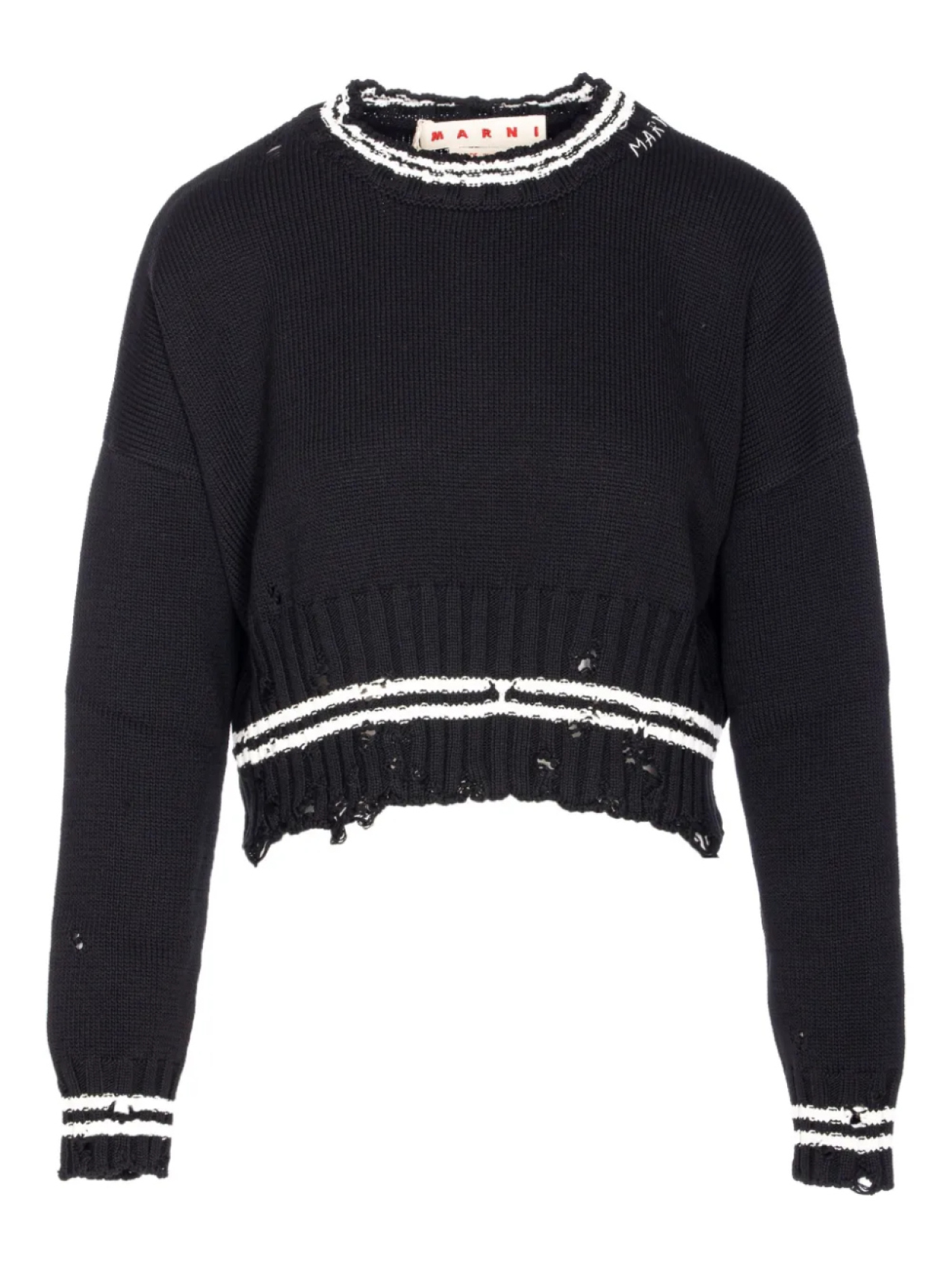 

Джемпер с эффектом потертости Marni, черный