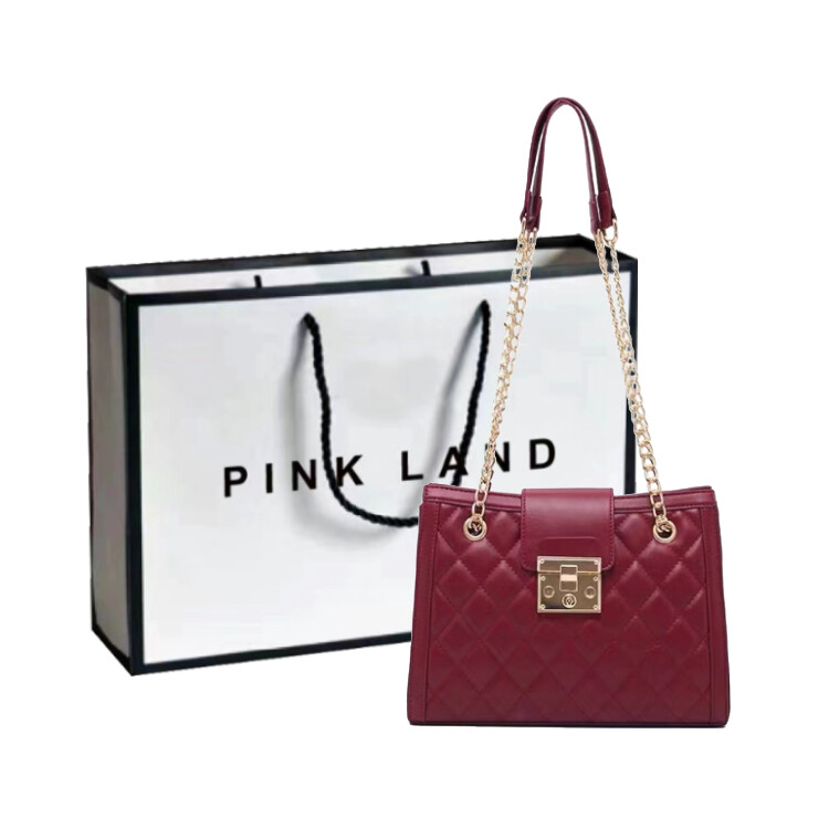 

Pink·Land Женская сумка через плечо, Черный