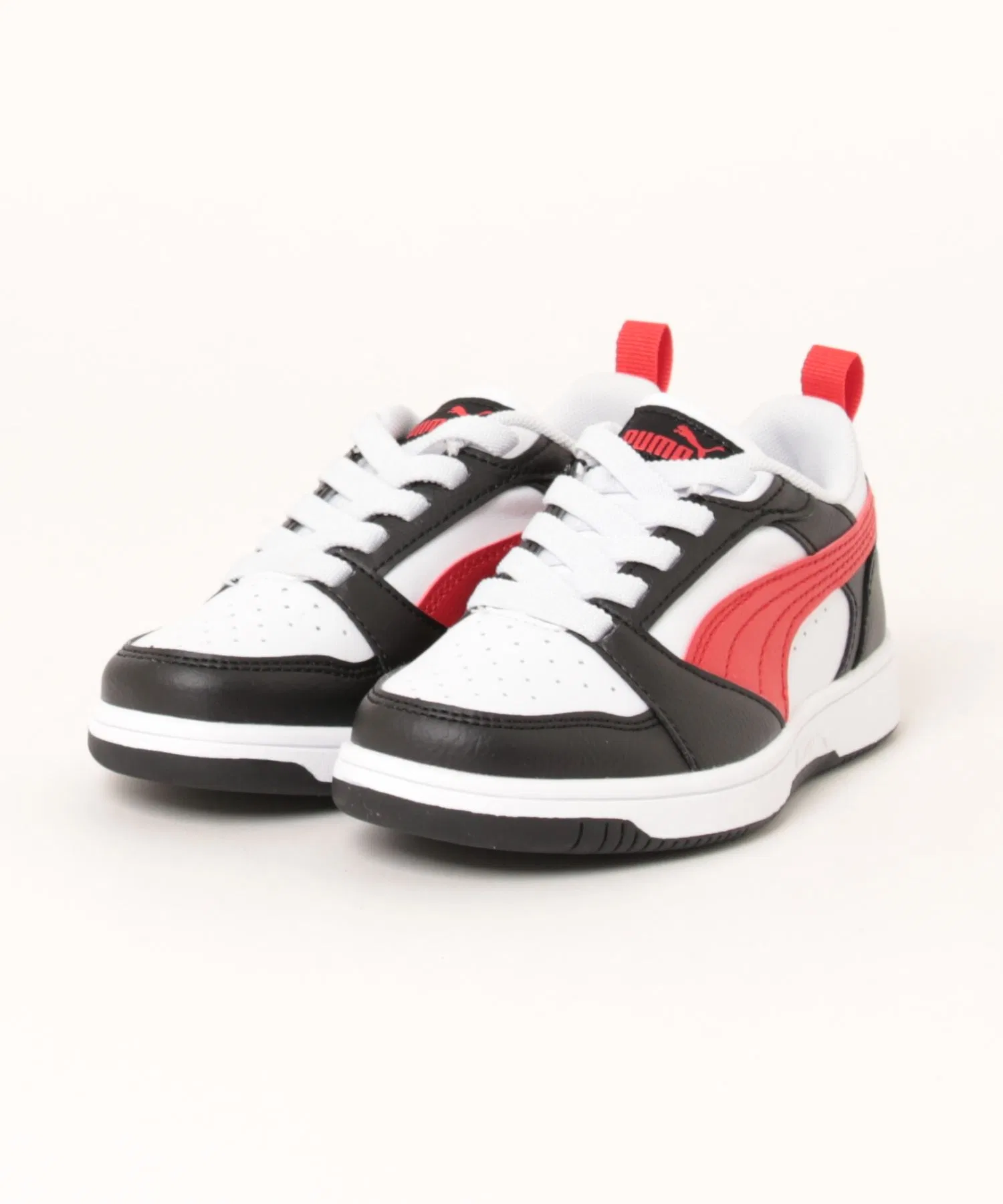 Детские кроссовки PUMA Rebound V6 Low AC PS бело-красные