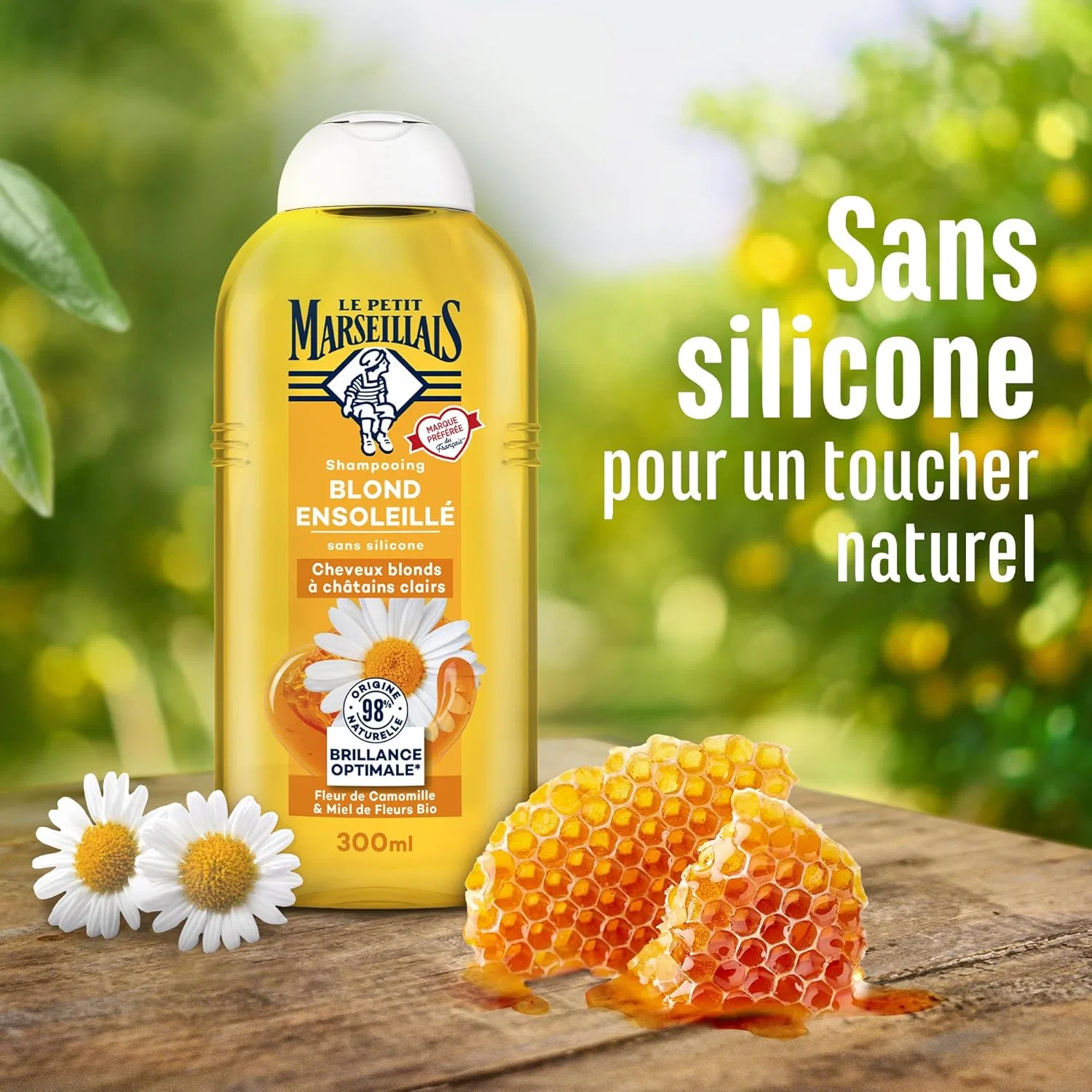 Шампунь «Sun Blonde» от Le Petit Marseillais, без силикона, 300 мл Le Petit Marseillais — фото 4