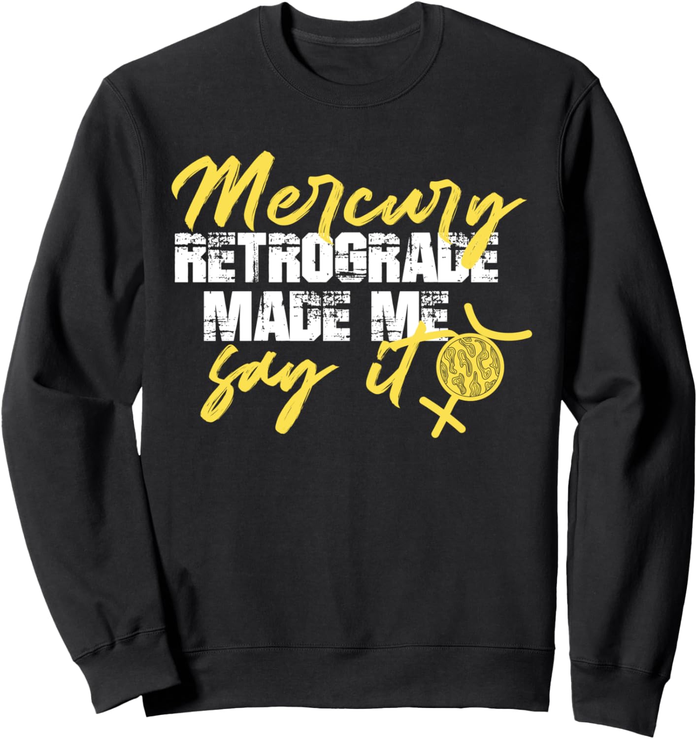 

Толстовка с цитатами о ретроградном Меркурии Zodiac Sign And Horoscope Astrology Designs, черный