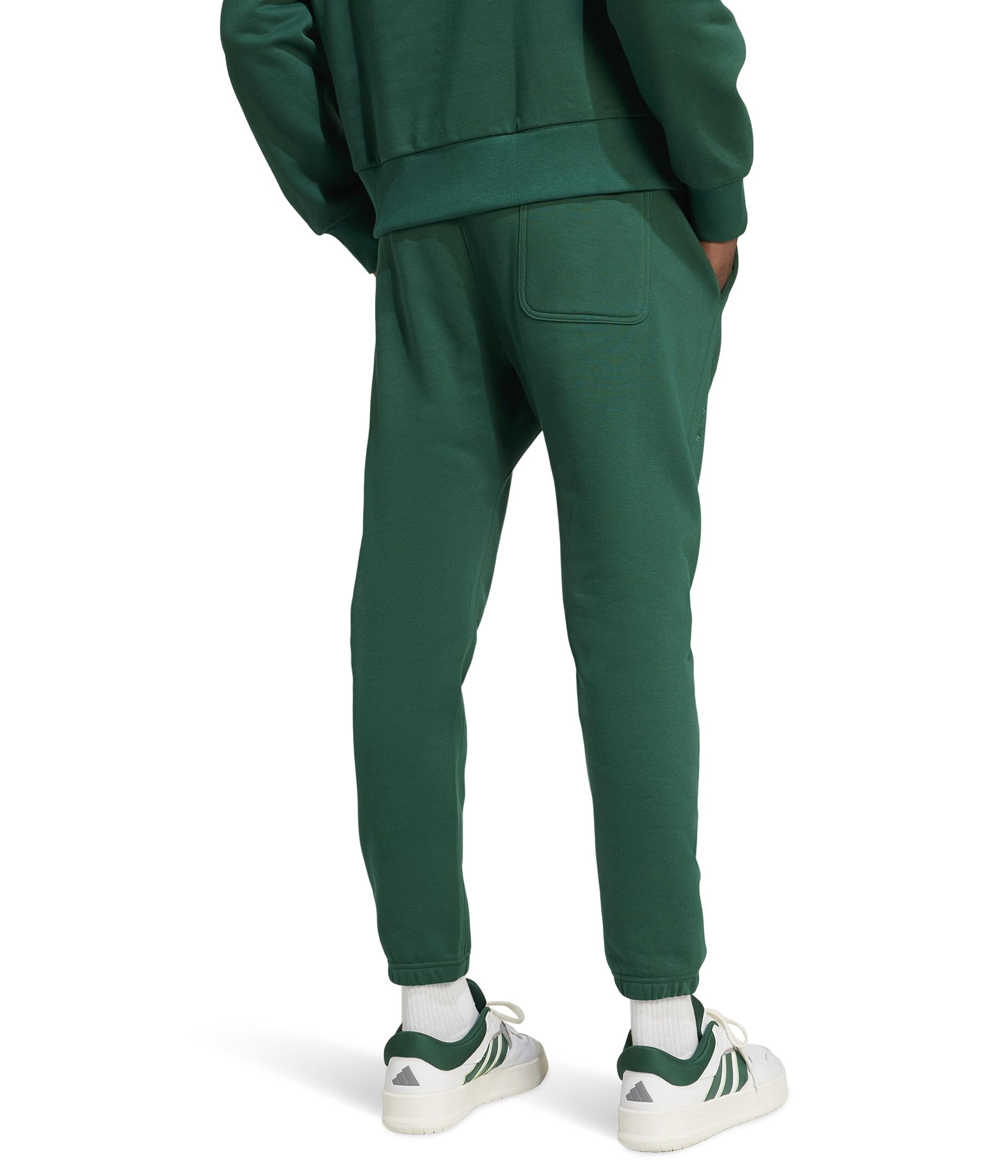 Брюки Adidas All Szn Fleece Regular Tapered Pant, Collegiate Green — фото 2