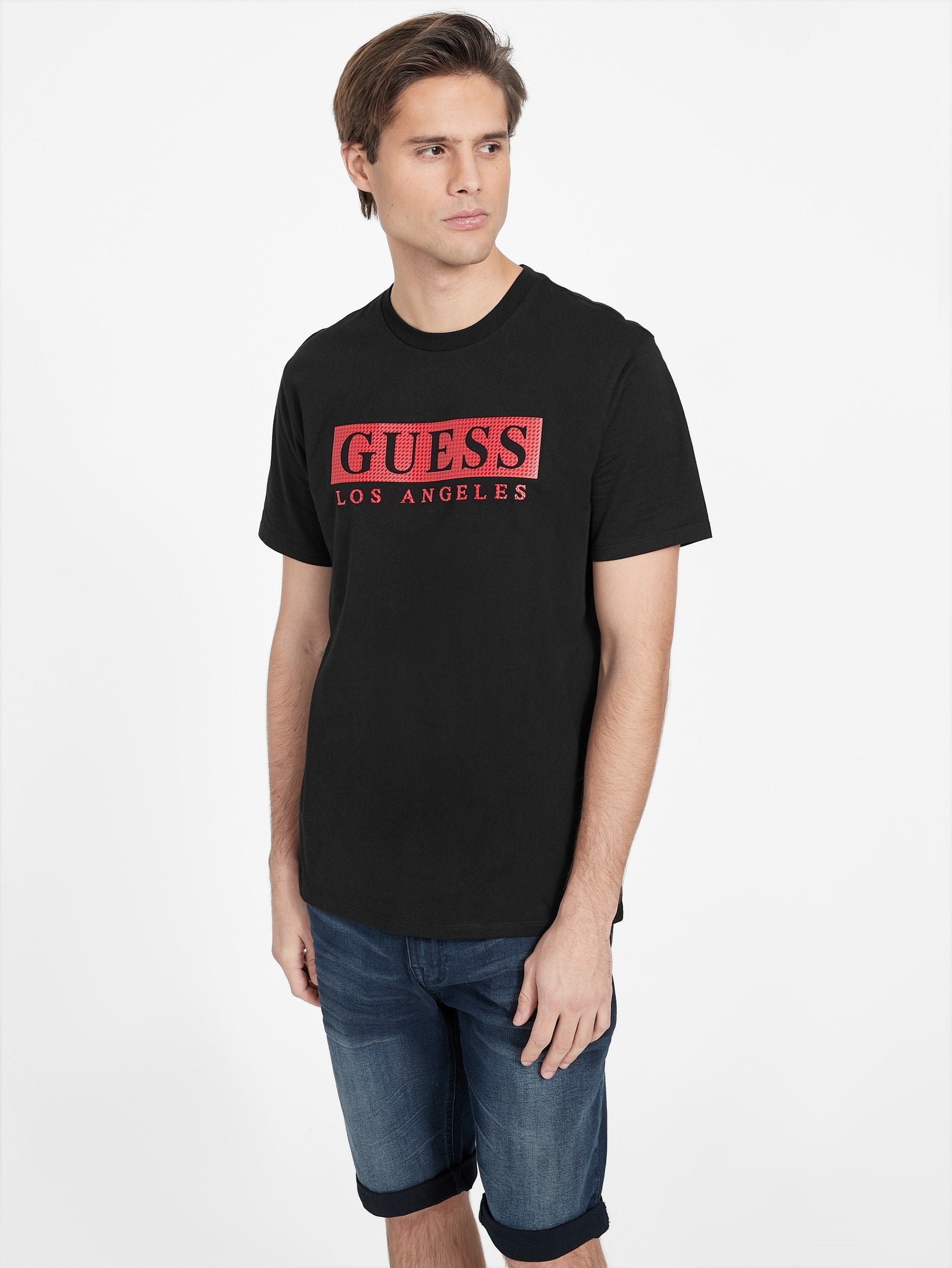 

Футболка с круглым вырезом Creg Guess Factory, черный