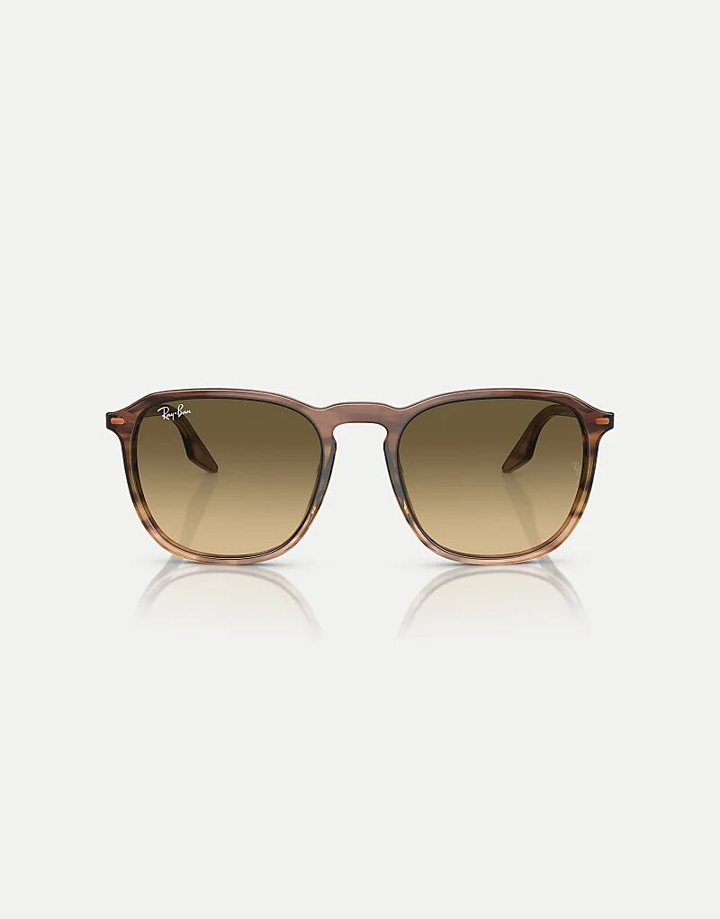

Солнцезащитные очки Ray-Ban Rb2203 квадратной формы с коричневыми линзами в полоску коричневого и зеленого цветов