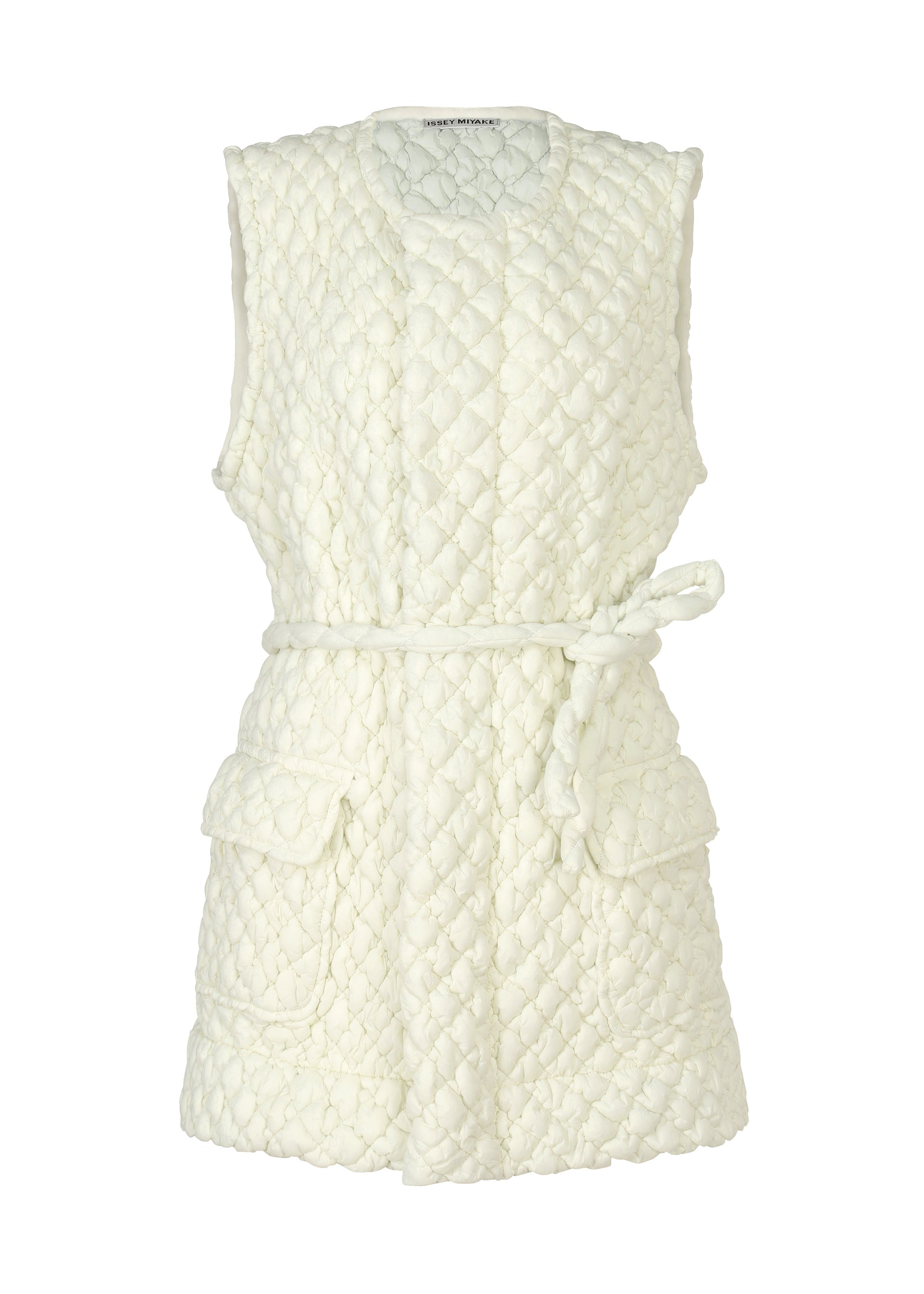 

Жилет quilted stretch Issey Miyake, белый