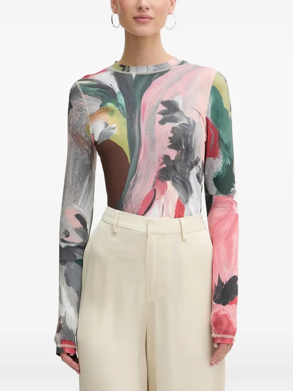 

Топ с длинными рукавами Stine Goya, розовый