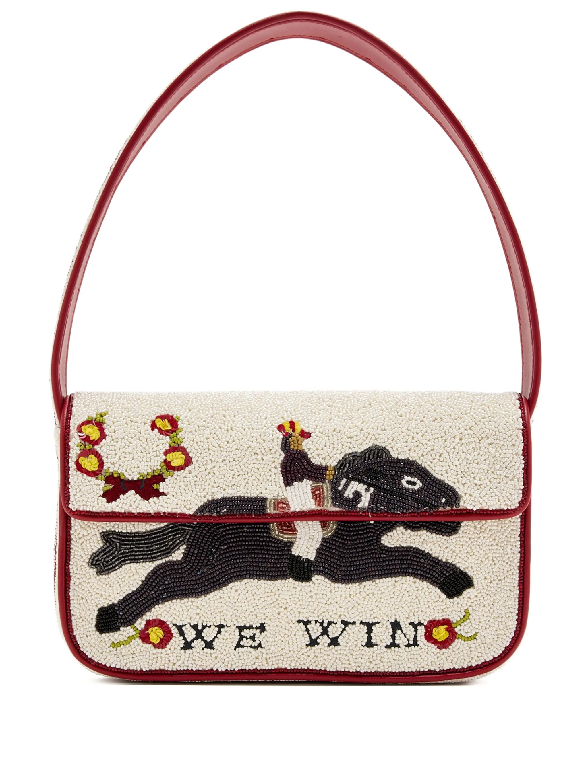 

Декорированная сумка на плечо Staud, белый