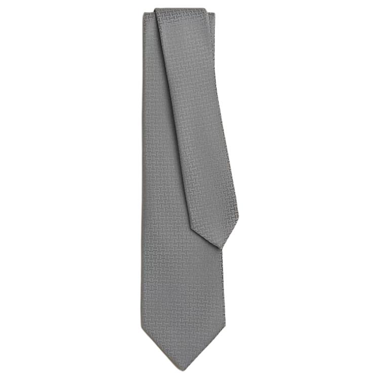 

HERMES Перевёрнутый галстук Faconnee Мужской, Gray