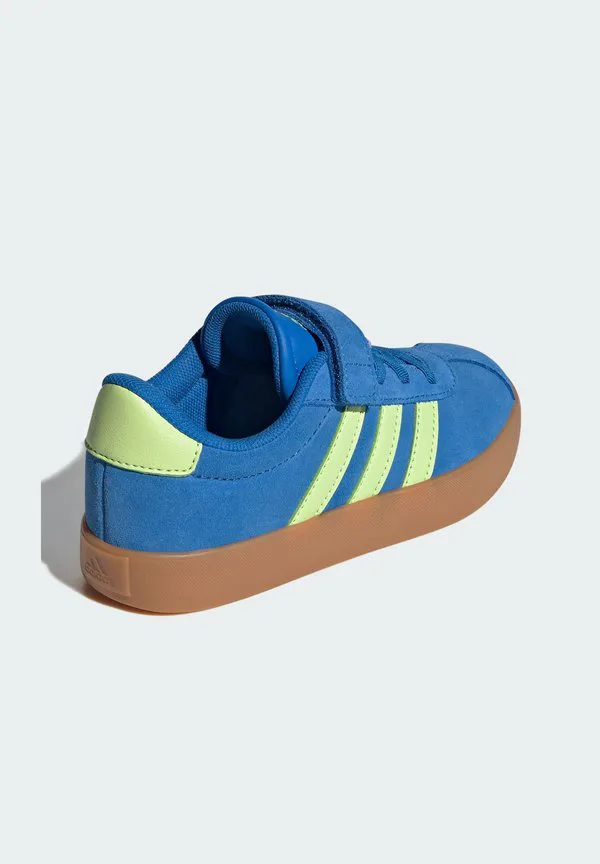 Детские кроссовки vl court 3.0 Adidas Sportswear, Bright Royal Pulse Lime Gum — фото 4