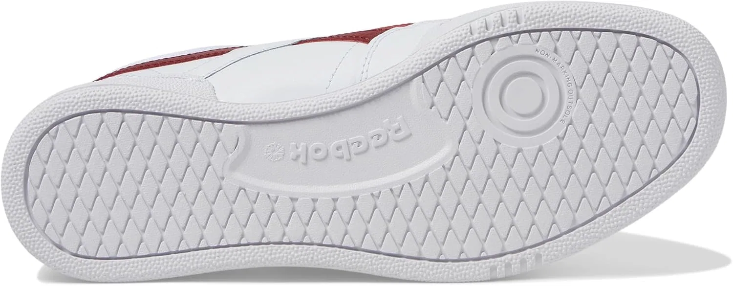 Кроссовки теннисные Reebok Club C Revenge, белый/бордовый/белый — фото 4