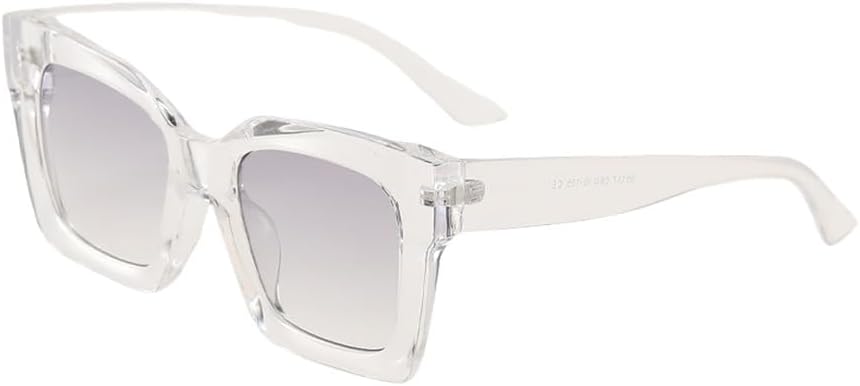 

Модные ретро-солнцезащитные очки большого размера для мужчин и женщин, яркие конфетные оттенки, защита от ультрафиолета UV400. Популярные мужские солнцезащитные очки HVTVTLA, Clear Grey