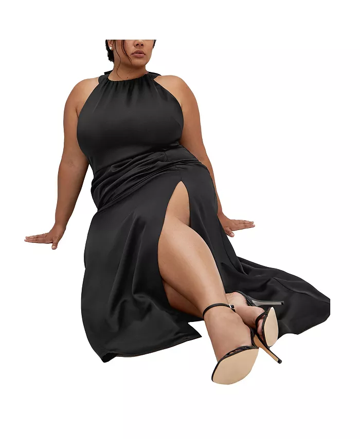 

Платье Celina Maxi Plus Size CITY CHIC, черный