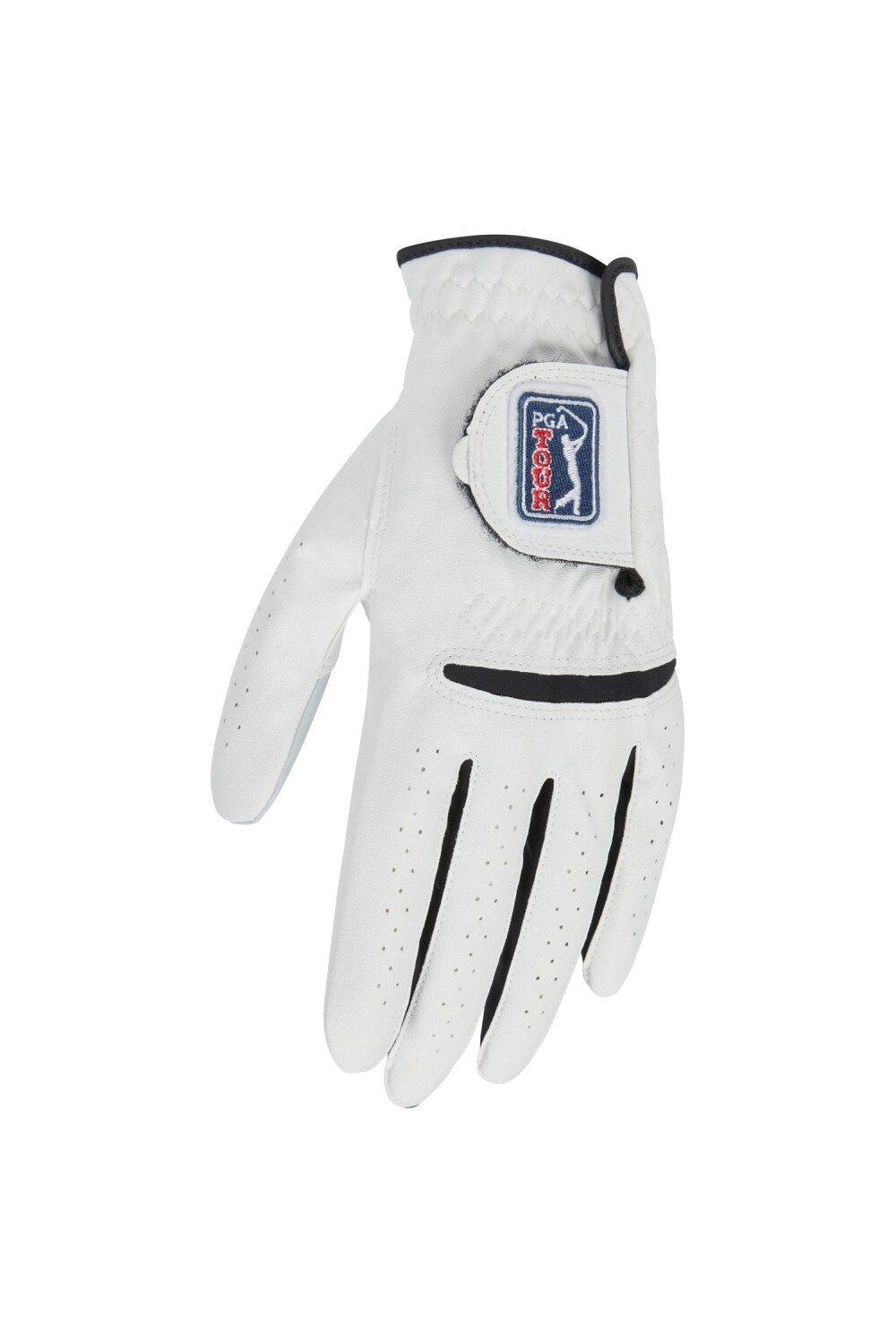 

Синтетическая вышитая перчатка для гольфа на левую руку с логотипом Golf PGA Tour, белый