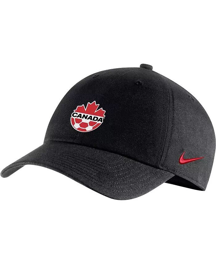 

Мужская черная регулируемая кепка Canada Soccer Campus Nike, черный
