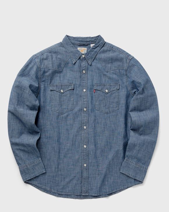 

Рубашка Levis Barstow Western Standard, цвет grant mid blue chambray