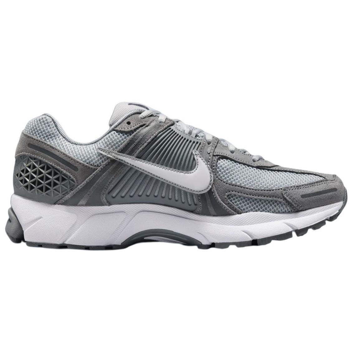 Nike Air Zoom Vomero 5 Антискользящие Износостойкие Низкие Беговые Кроссовки Мужские Серые — фото 2