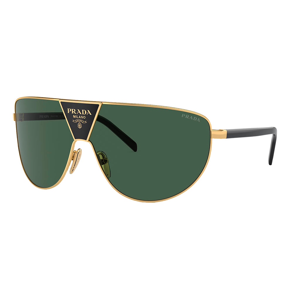 

Солнцезащитные очки Prada PR 69ZS 5AK05V унисекс Shield, золотой