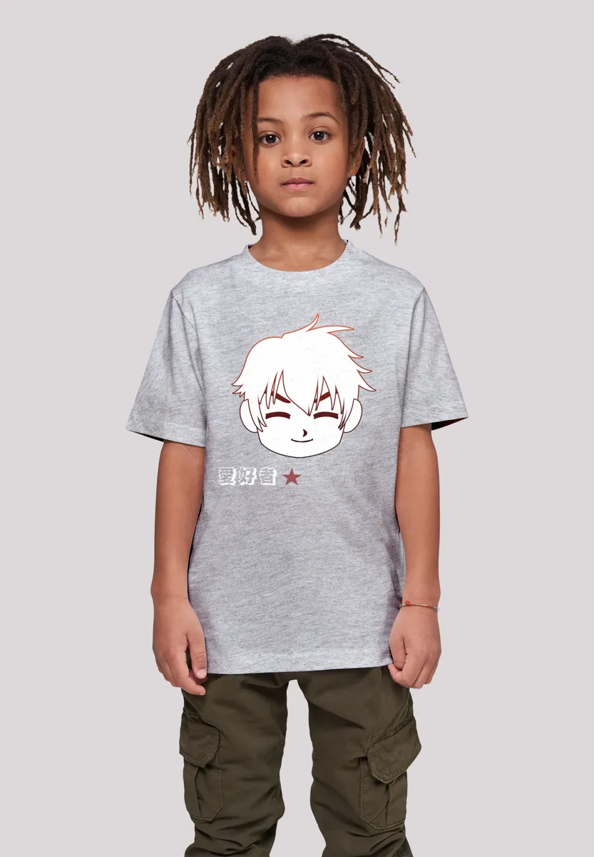 

Футболка F4NT4STIC "Manga Boy Japan", принт, серый