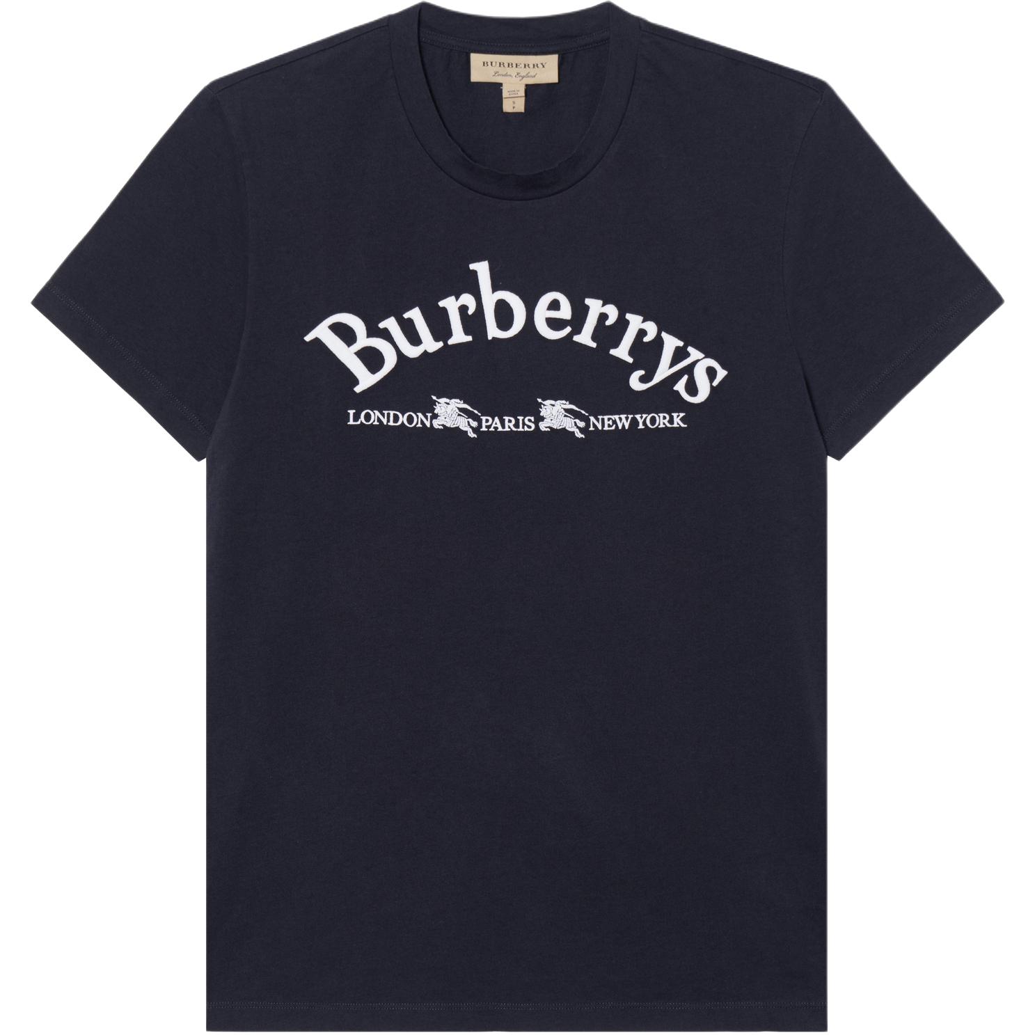 Футболка Burberry мужская, морская синий — фото 2